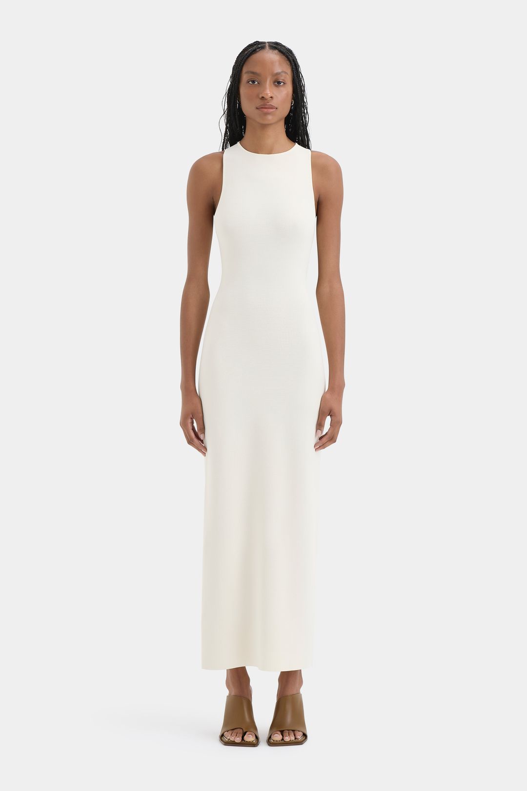 Sabah Cross Back Midi Dress