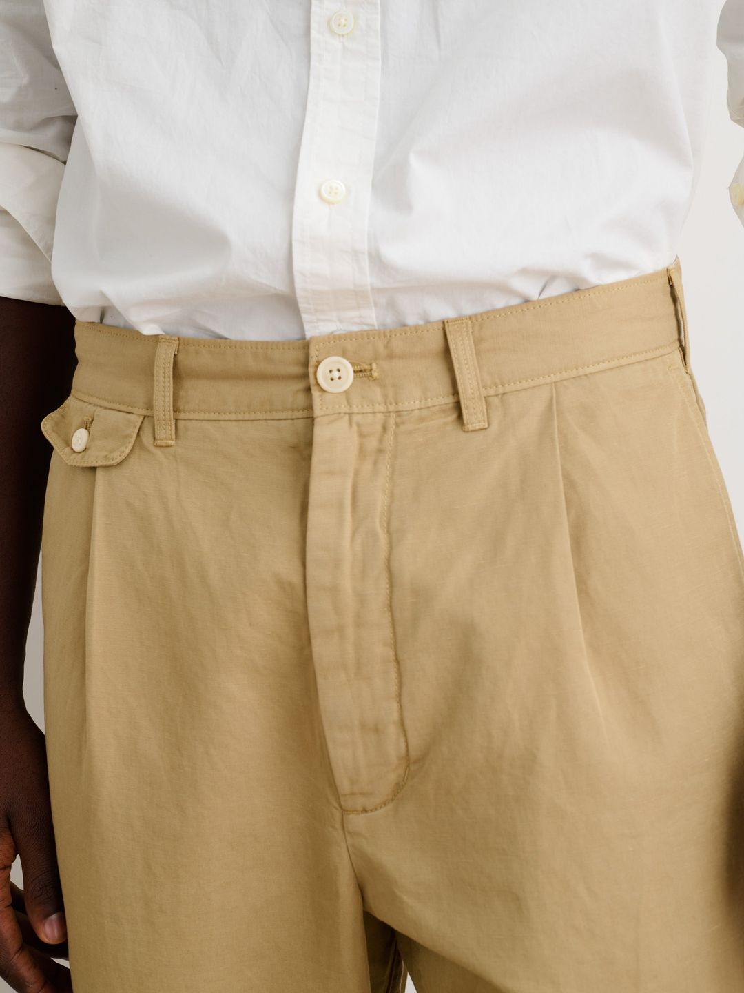 Standard Pleated Pant in Cotton Linen #3