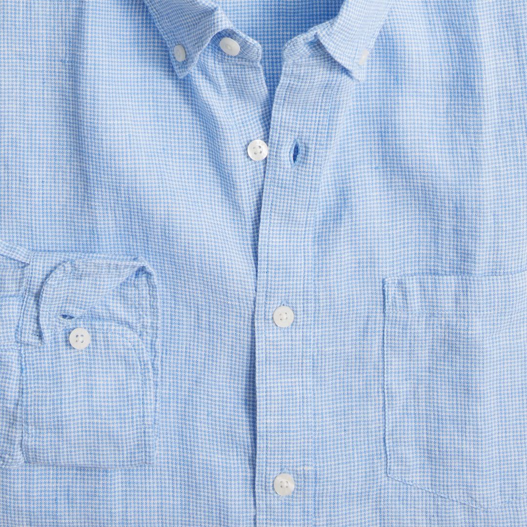 Slim linen-blend shirt #5