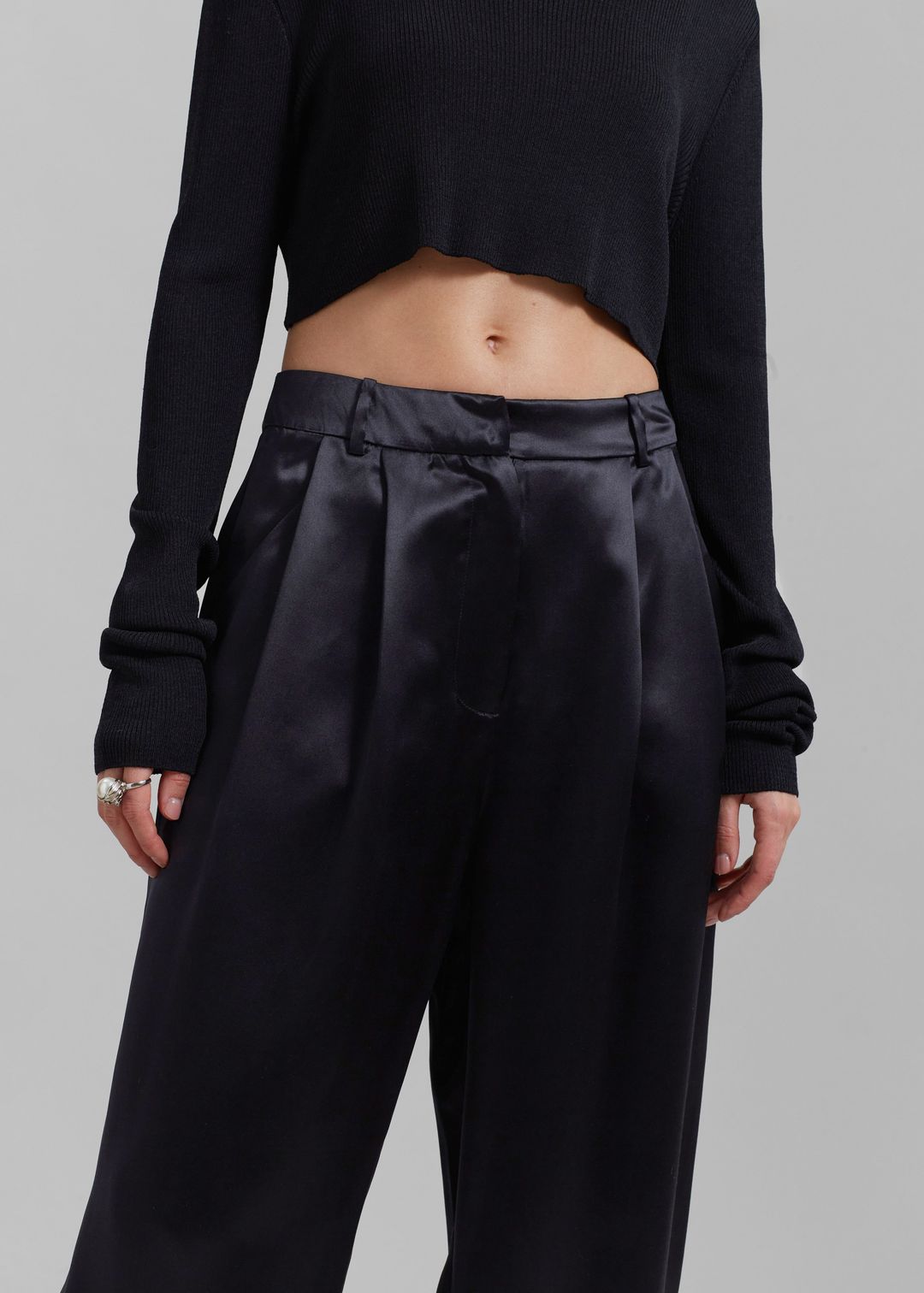 Loulou Studio Vione Pants - Black #3