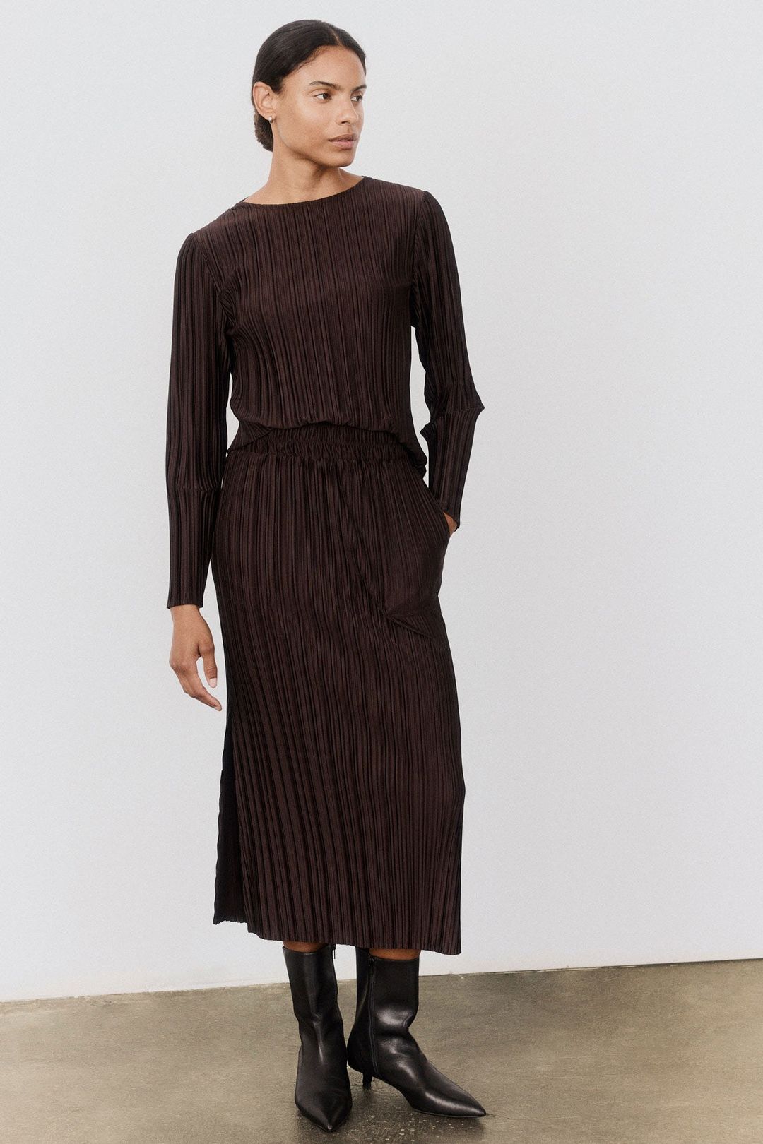 Relaxed Pleated Skirt #5