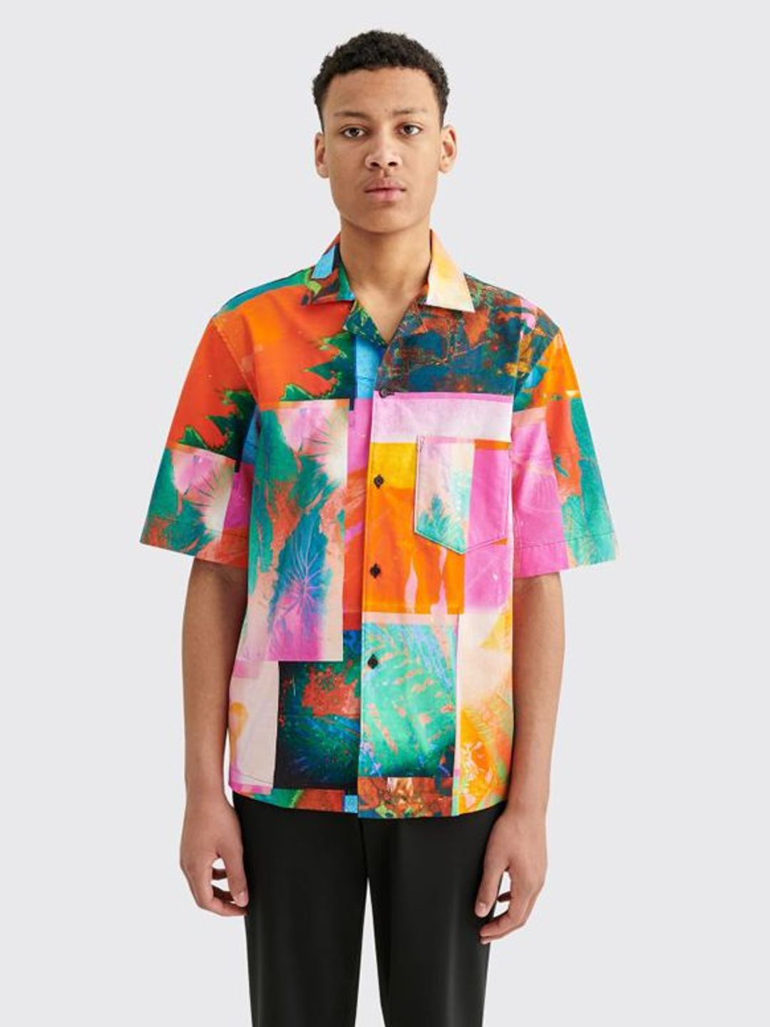 Simon Botanical Print Vacation Shirt #2