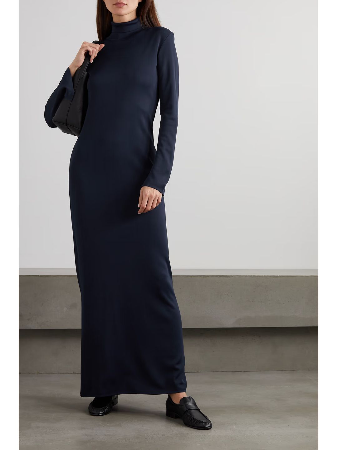 Alicho Dress in Viscose, Navy #2