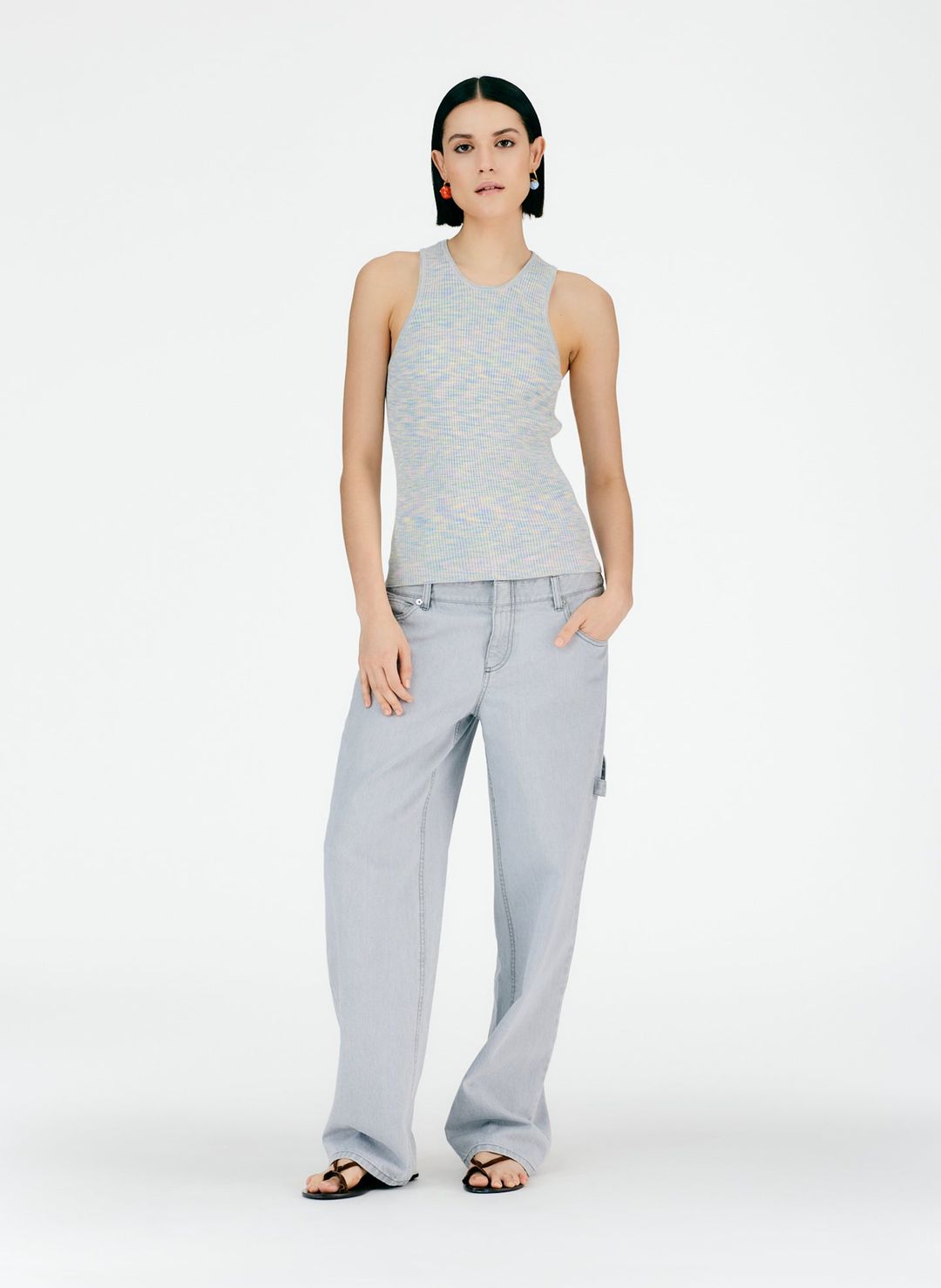 Printed Combed Cotton Ribbed Tank #6