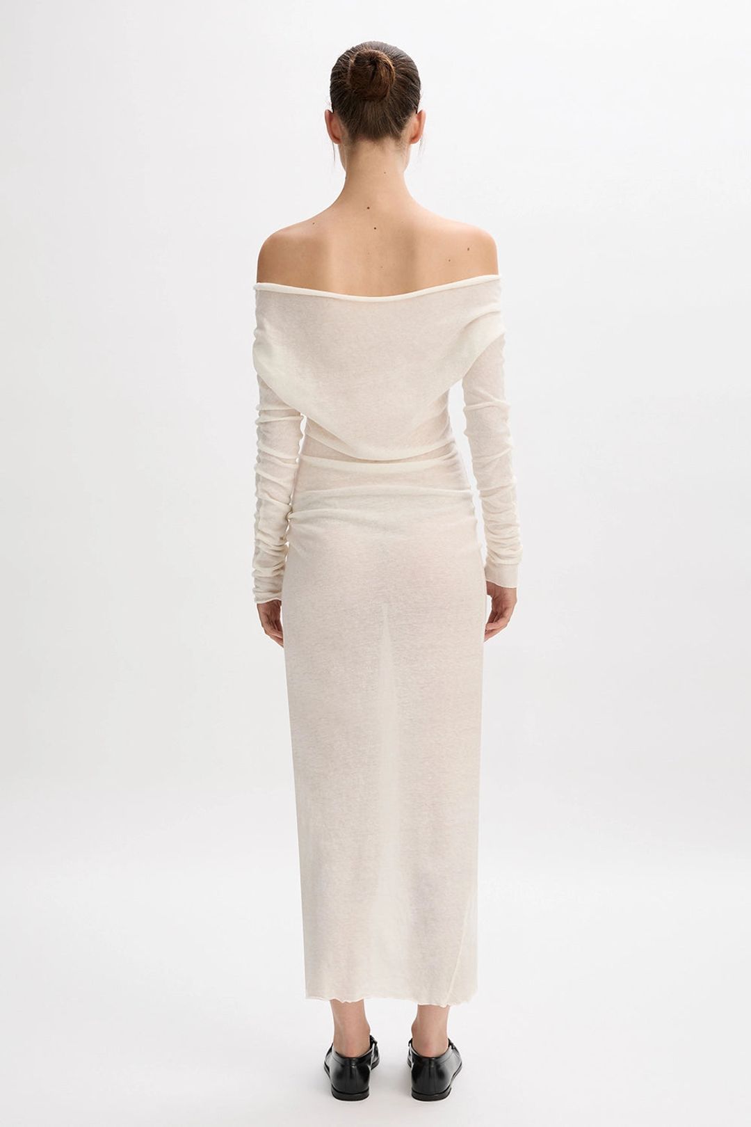 Cotton Cashmere Long Sleeve Glove Dress #10