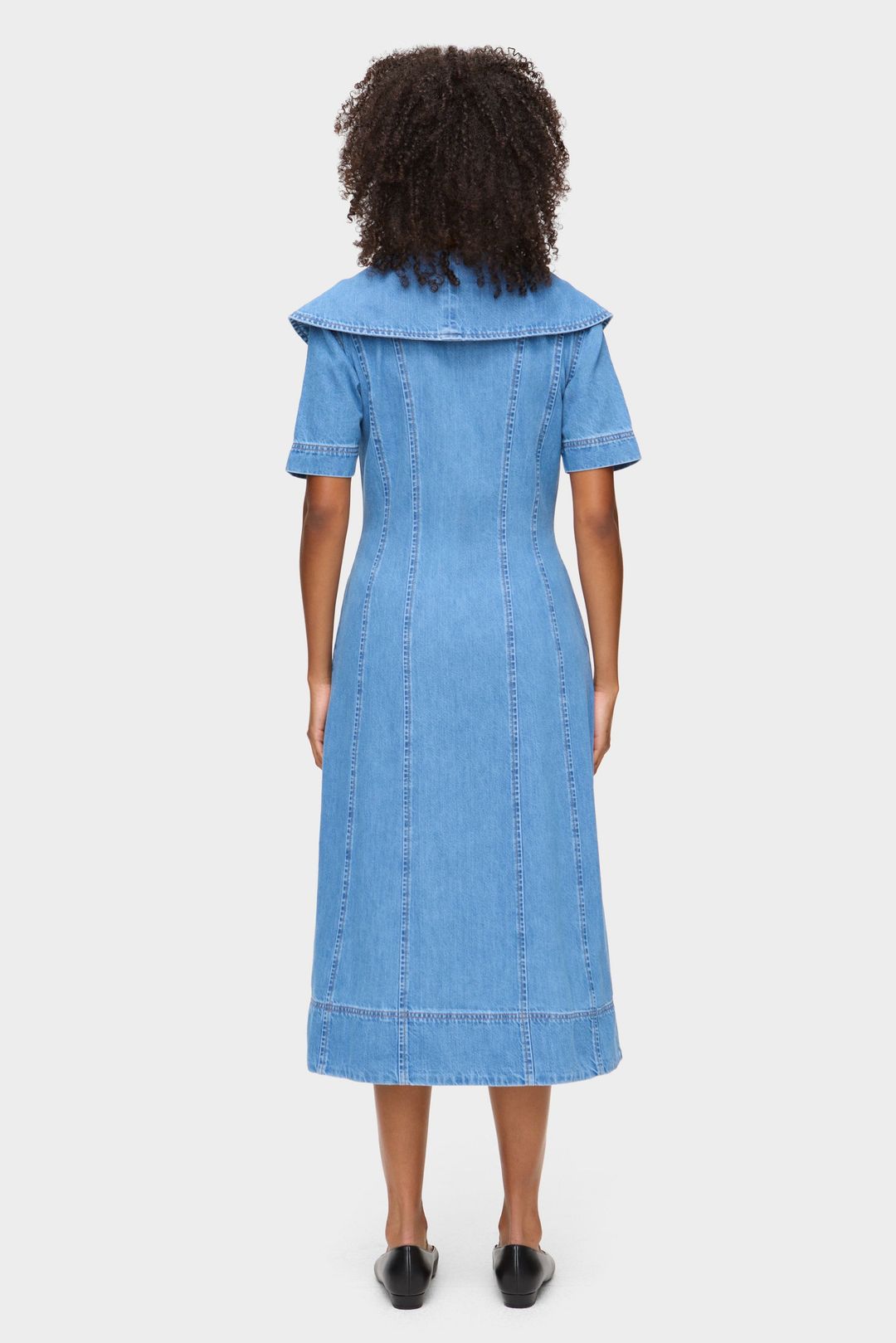 Sparrow Midi Denim Dress #4