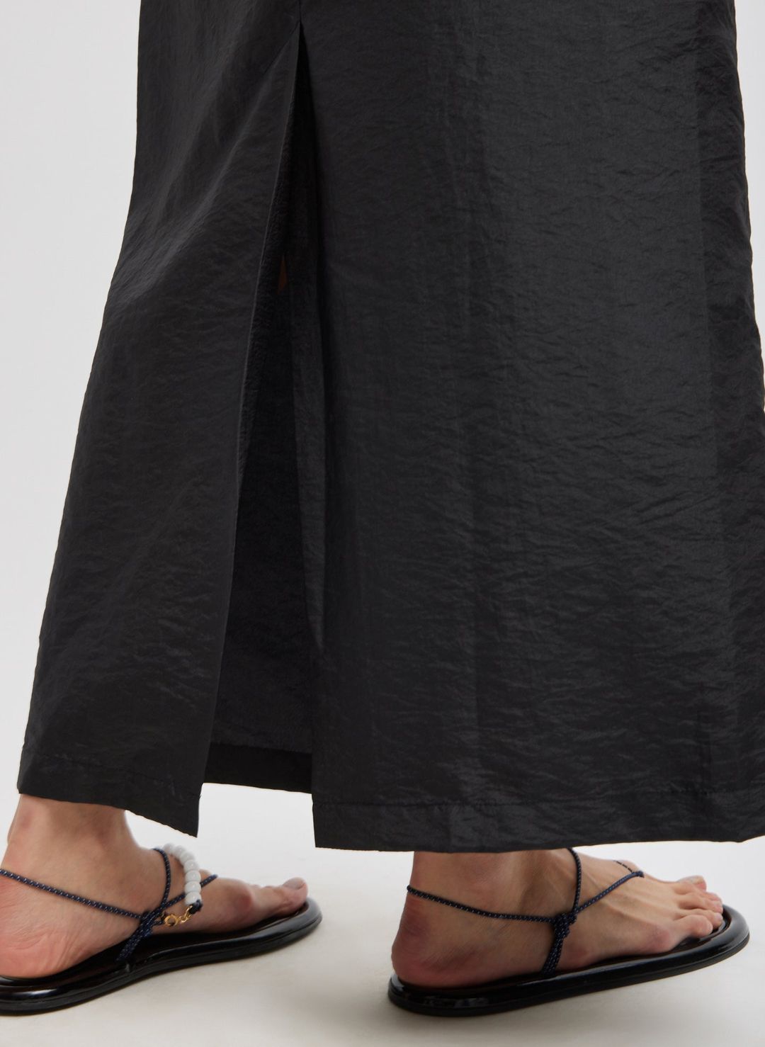 Crispy Nylon Maxi Skirt #6