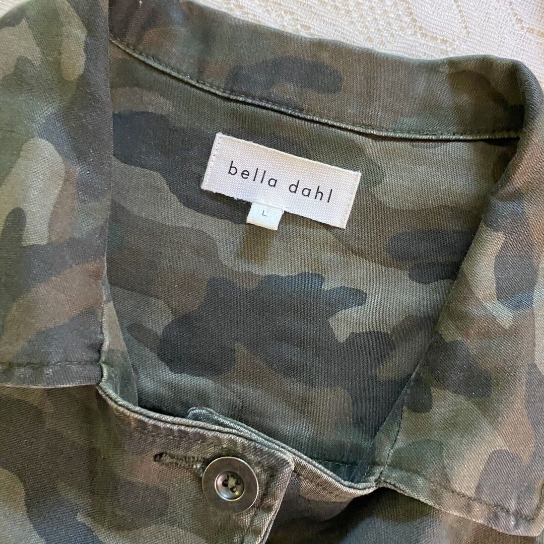 Cropped military style camo jacket #3
