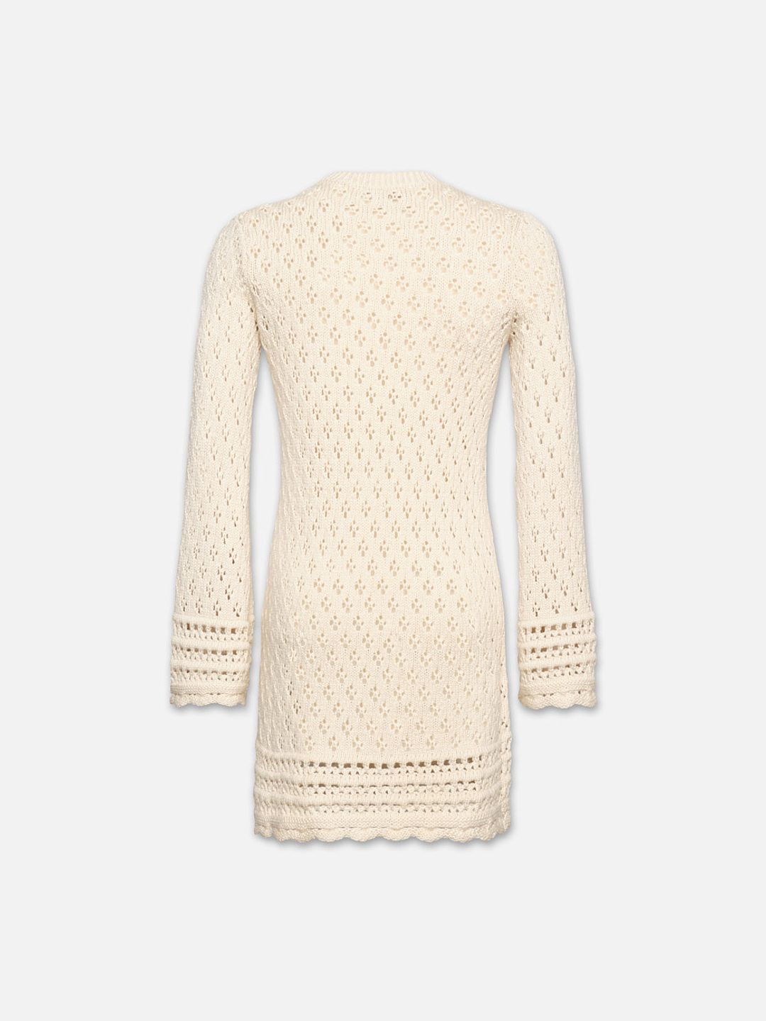 Crochet Shift Dress -- Ecru #4