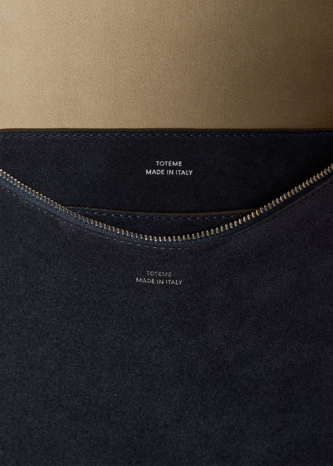 Bevel suede bag navy #5