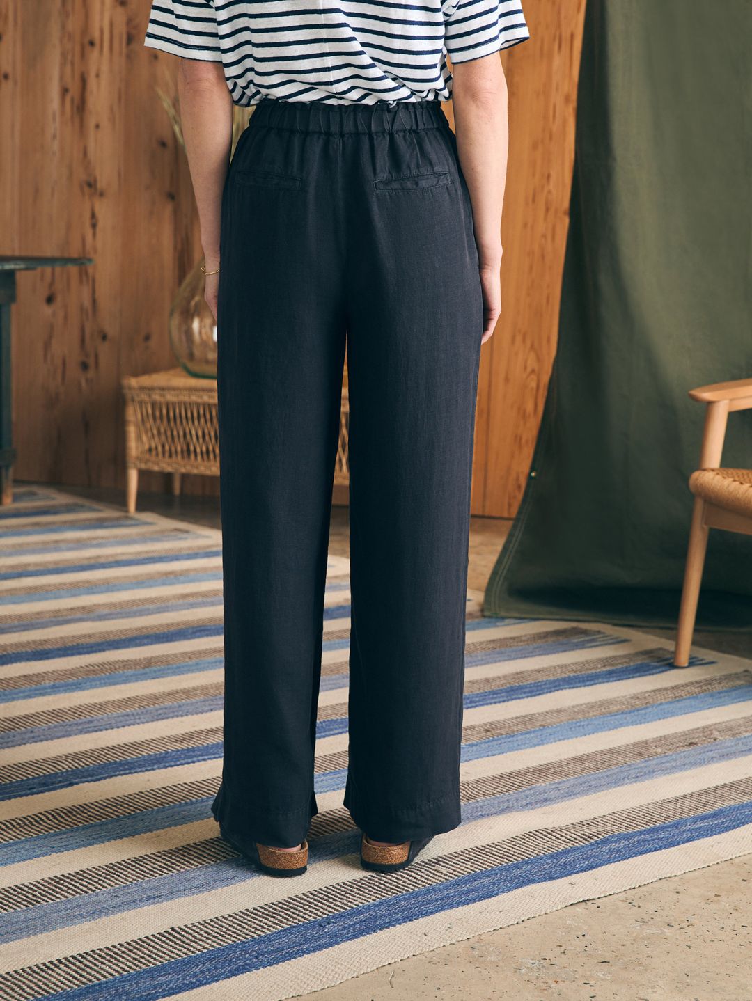 Monterey Linen Pant - Moonless Night #5