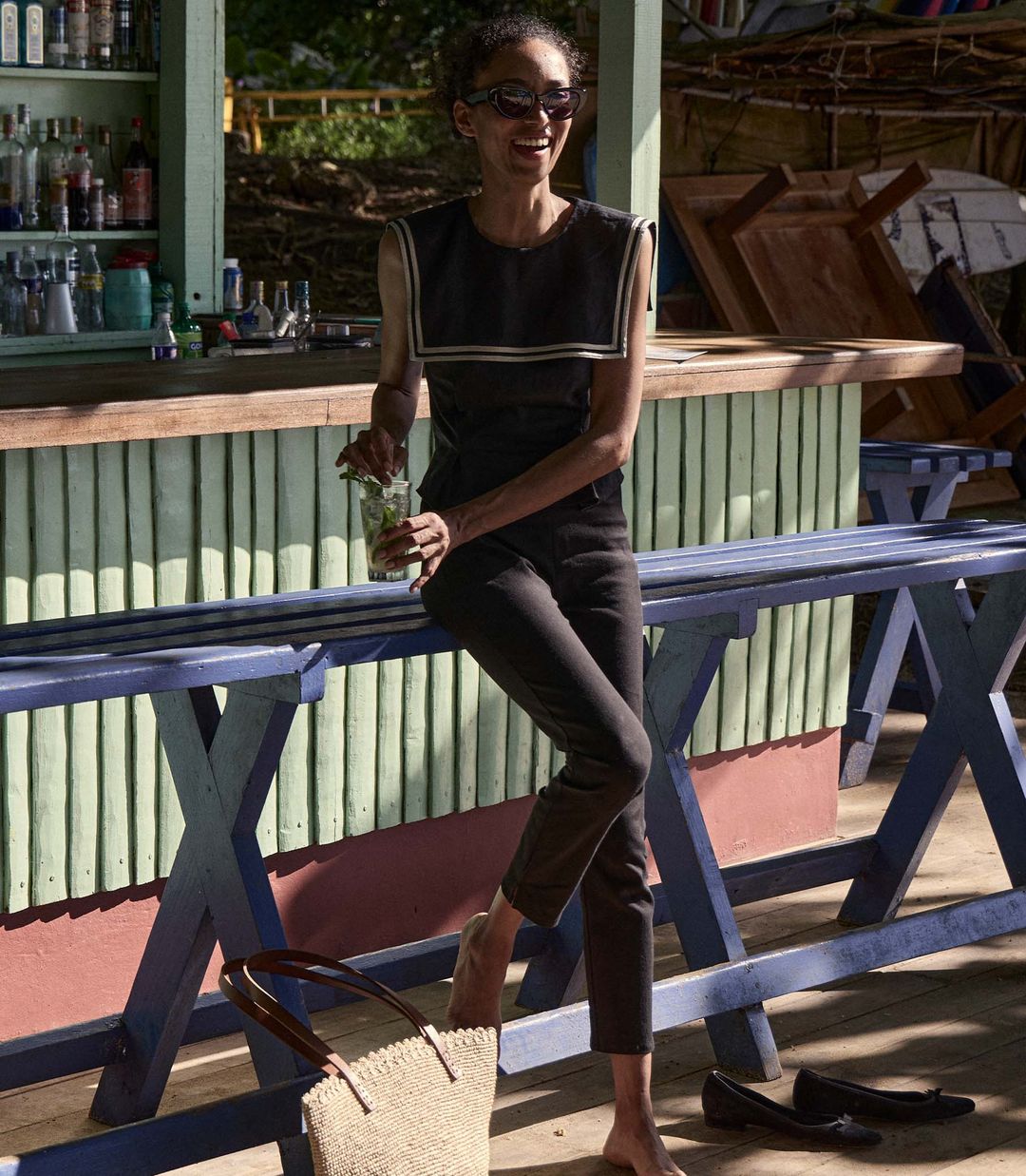 MARGIE TOP -- BLACK #5