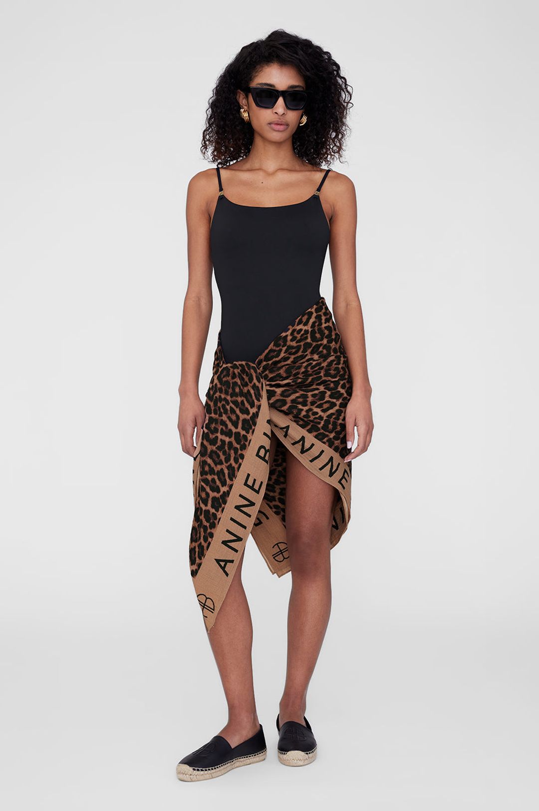 Eliza Sarong - Tan And Brown Leopard