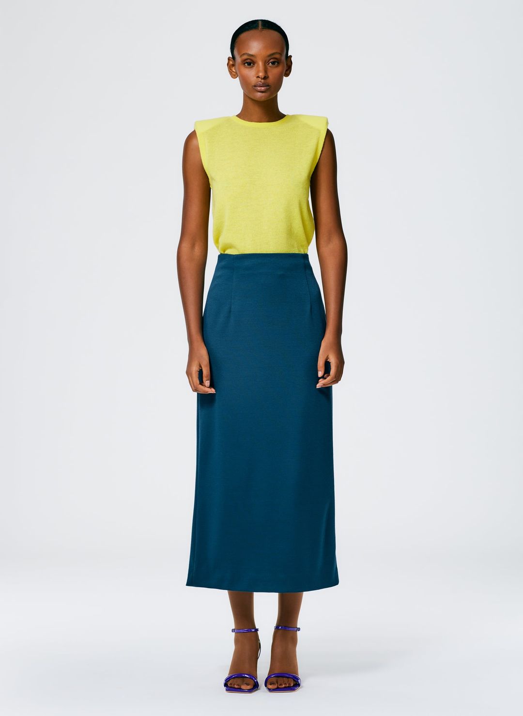 Structured Knit Pencil Skirt