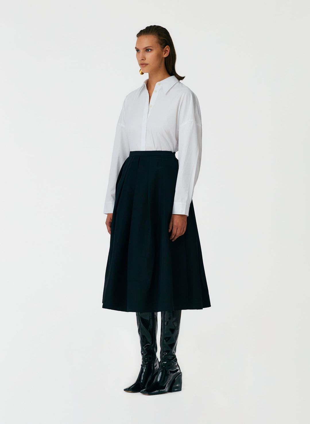 Silk Faille Full Skirt #3