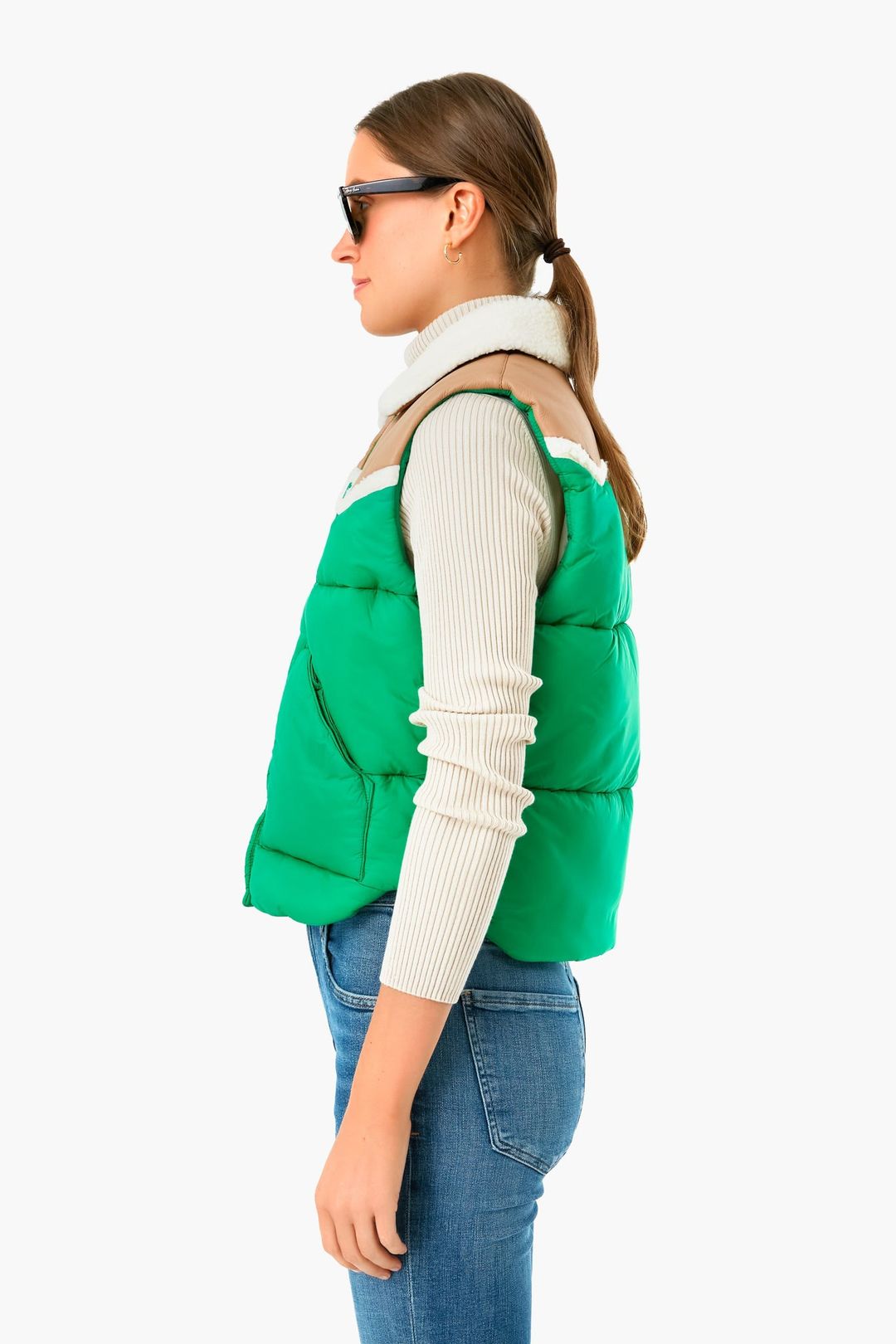 Bright Green The Ol West Puffer Vest #3