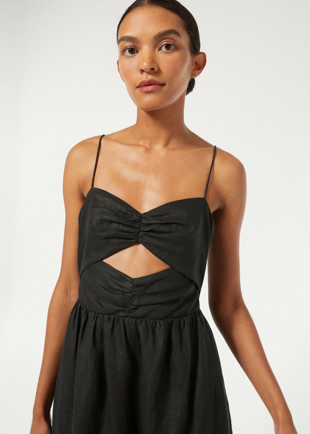 Linen Kay Dress | Black #4