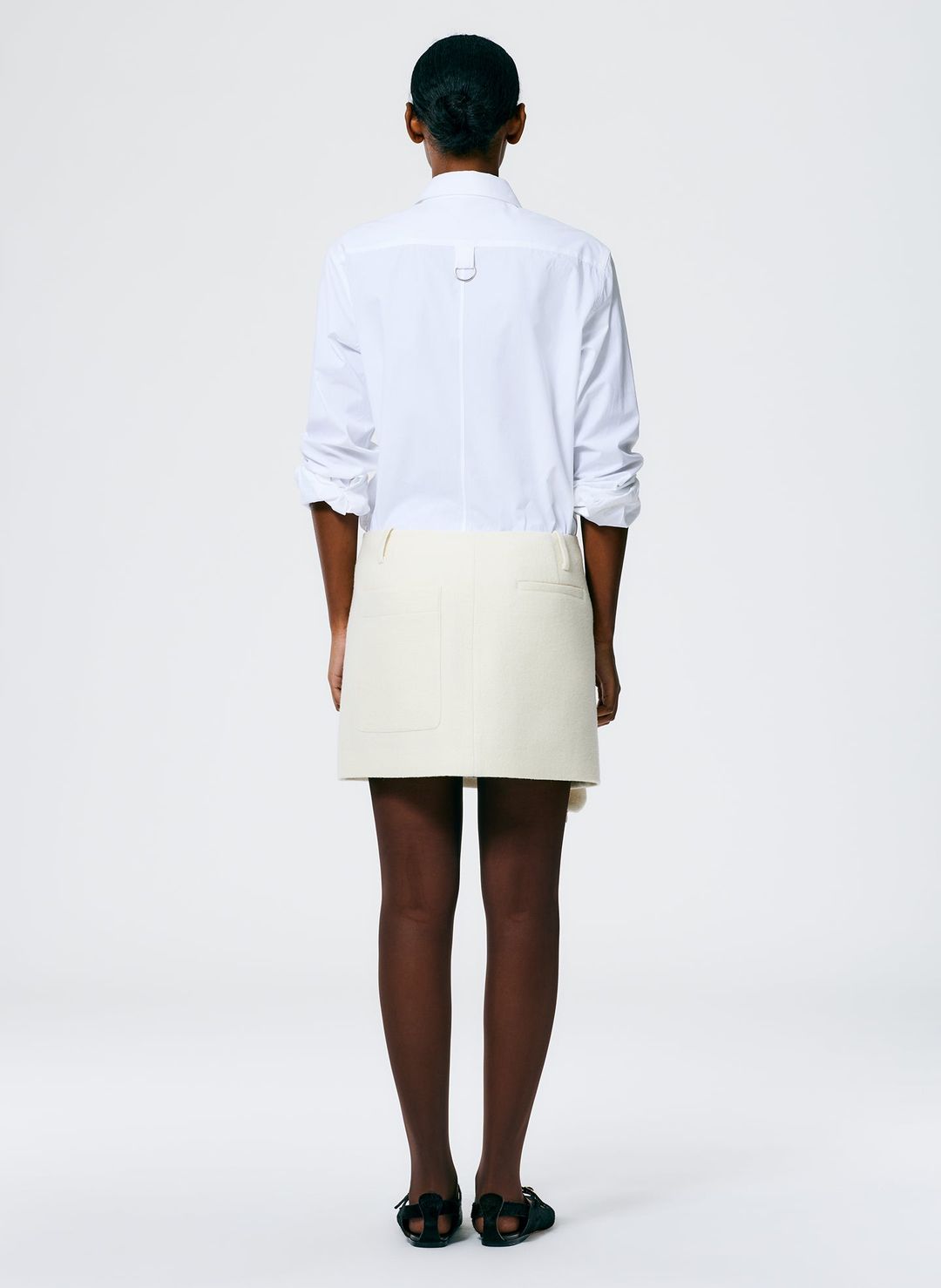 Boiled Wool Mini Skirt #4