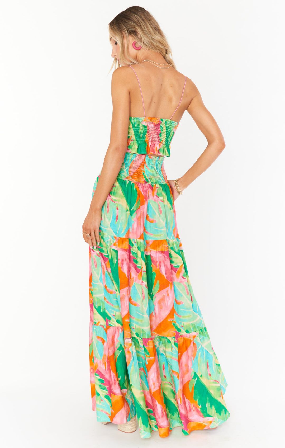 Melody Maxi Skirt ~ Tropics Palm #6