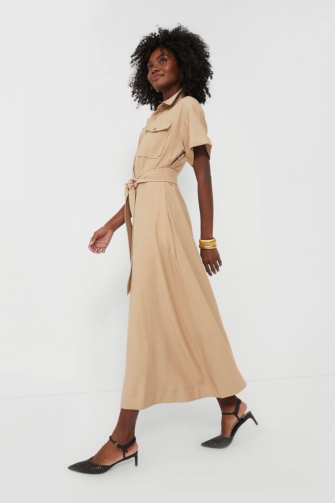 Tan Lucienne Maxi Dress #3