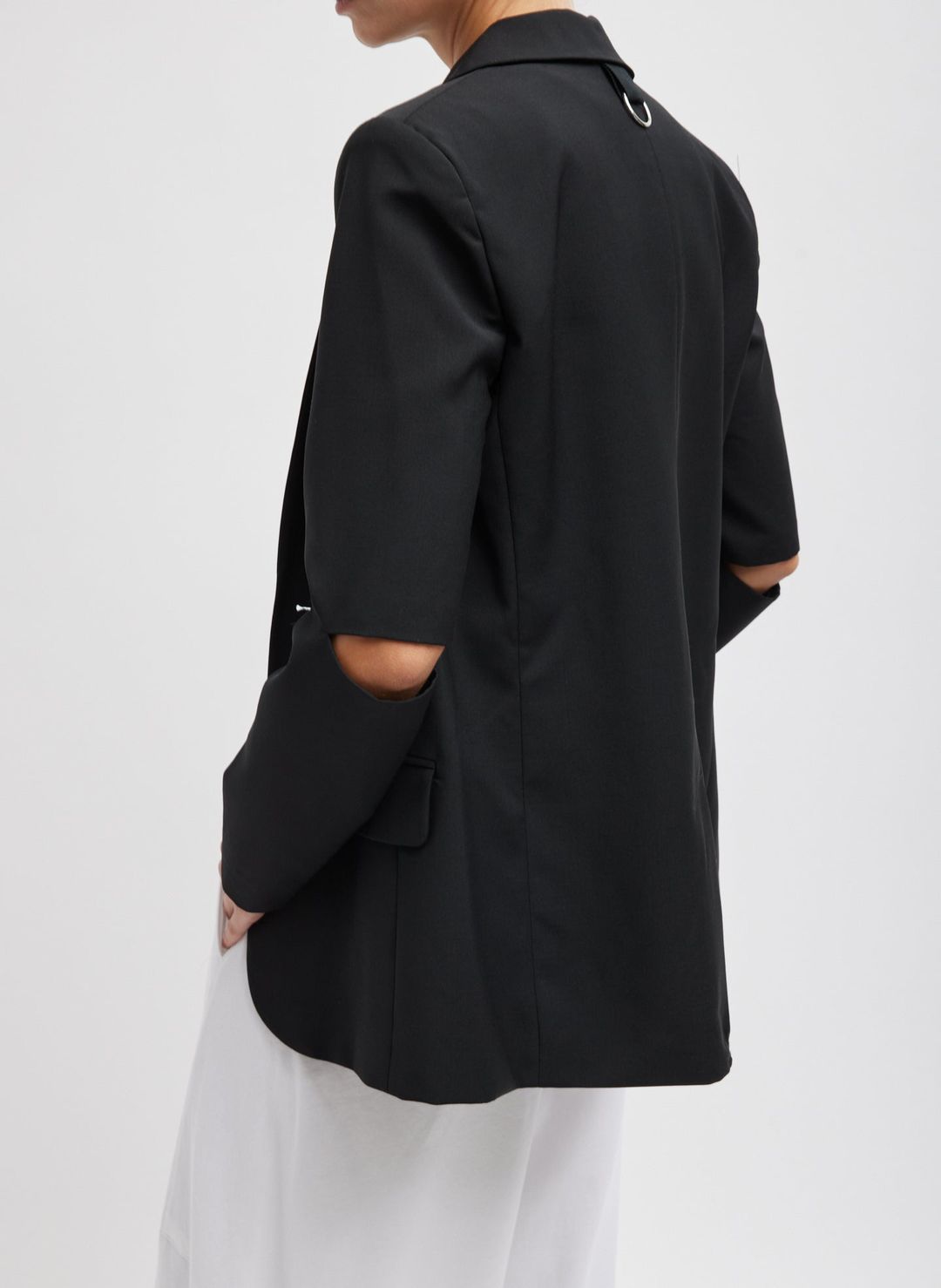 Tropical Wool Cutout Sleeve Marlon Blazer #4