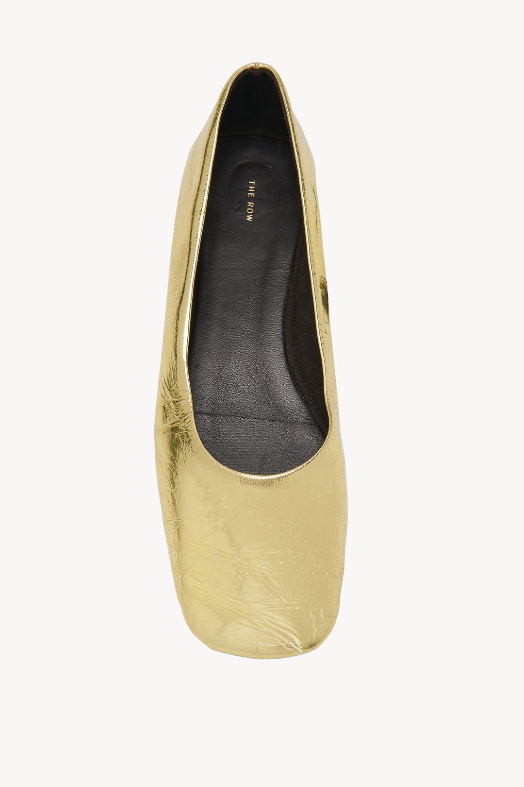 Square Ballet Flat in Leather #3