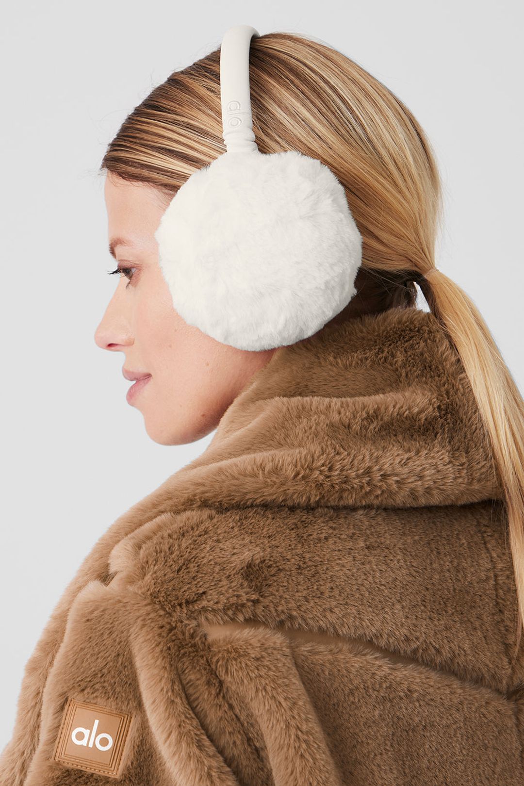 Faux Fur Ear Muff - Ivory #4