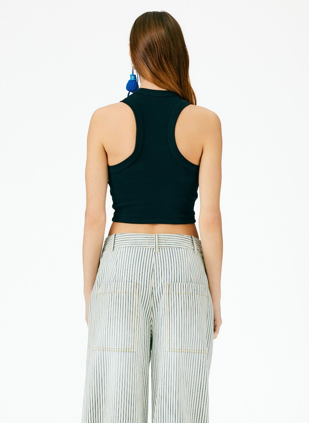 Ribbed T-Shirt Cropped Tank #4