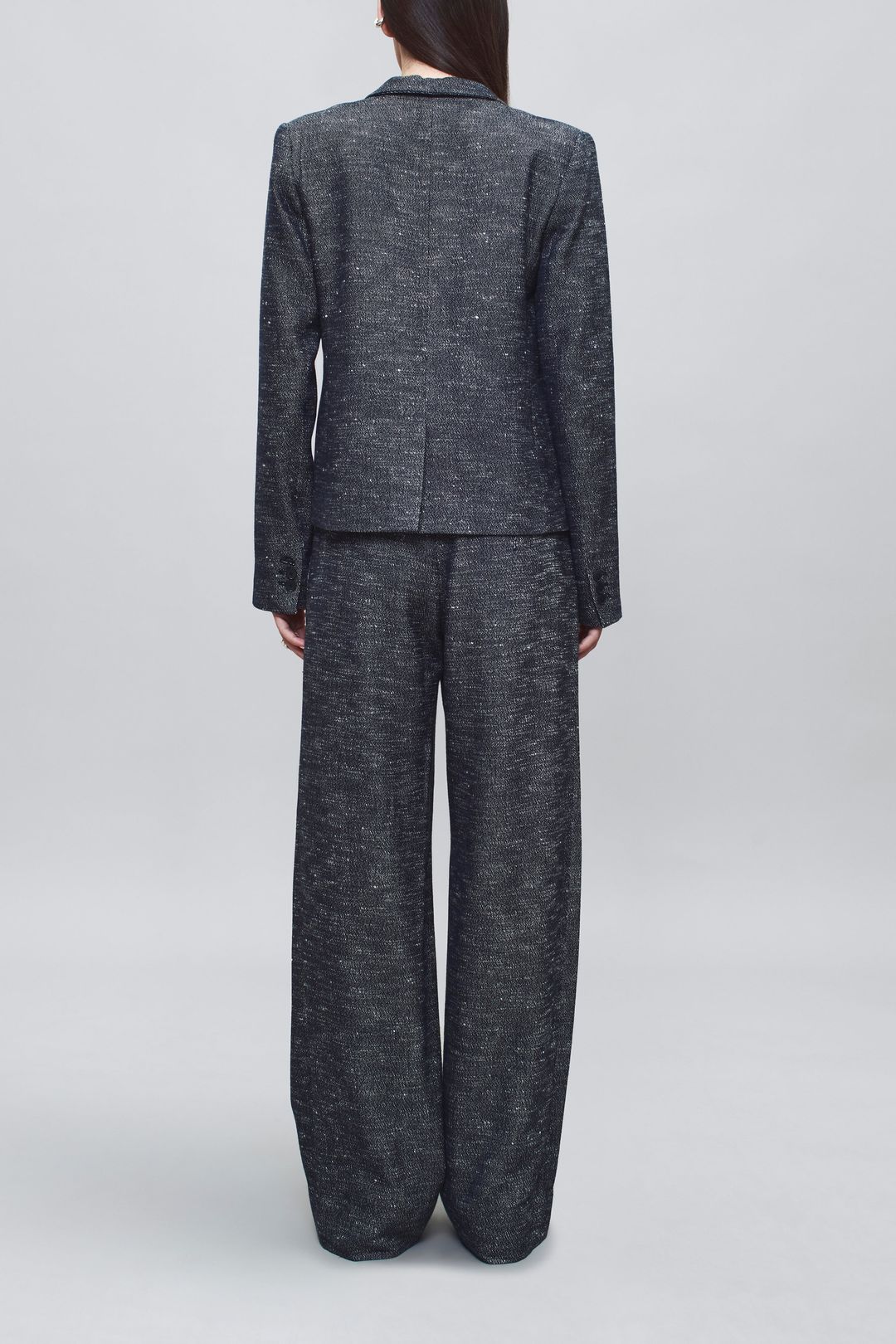 Column Leg Trouser in Pepper Tweed #4