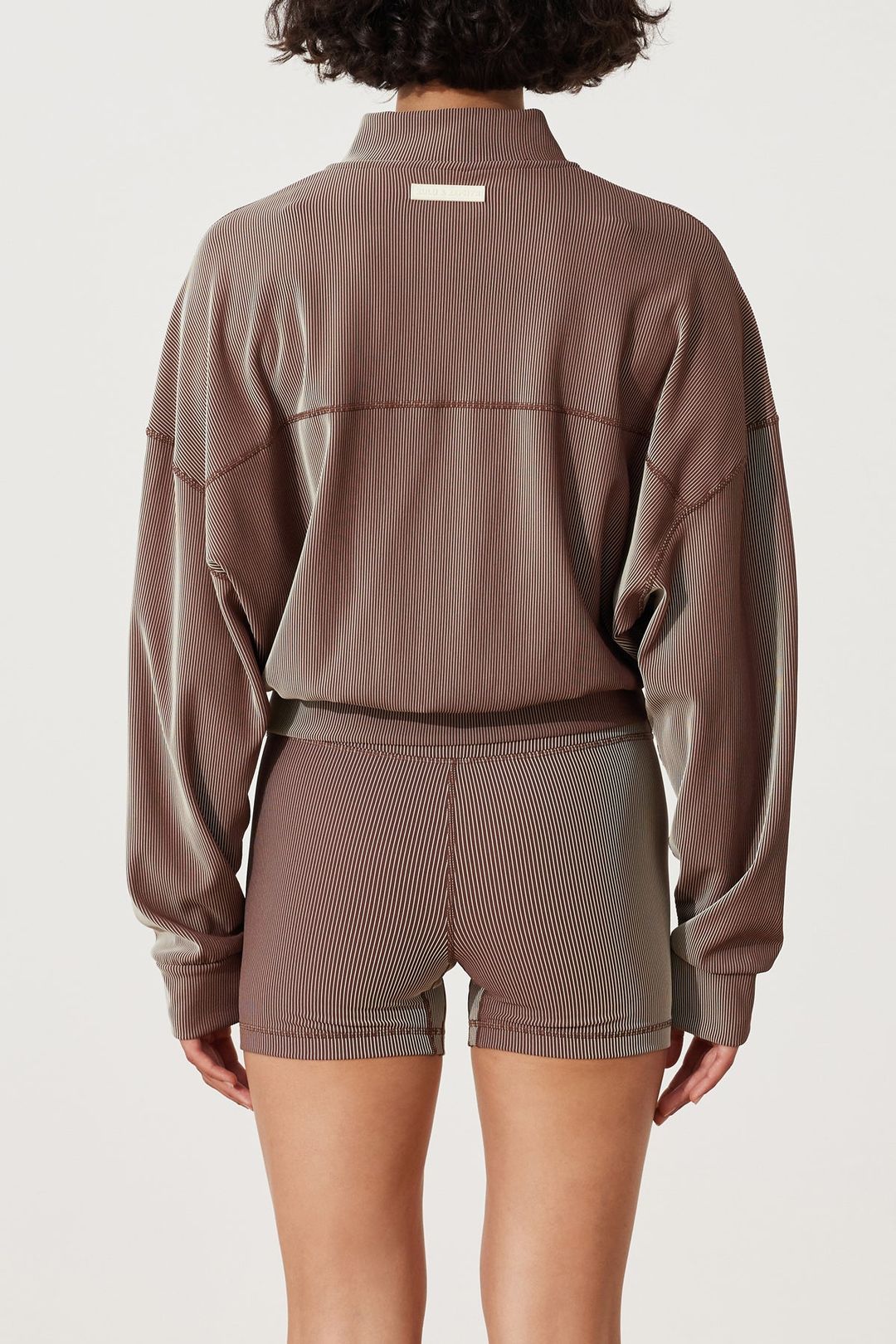 Stripe Rib Jacket - Chocolate #6