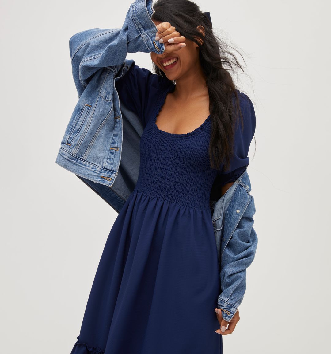 The Louisa Nap Dress - Navy Crepe #2