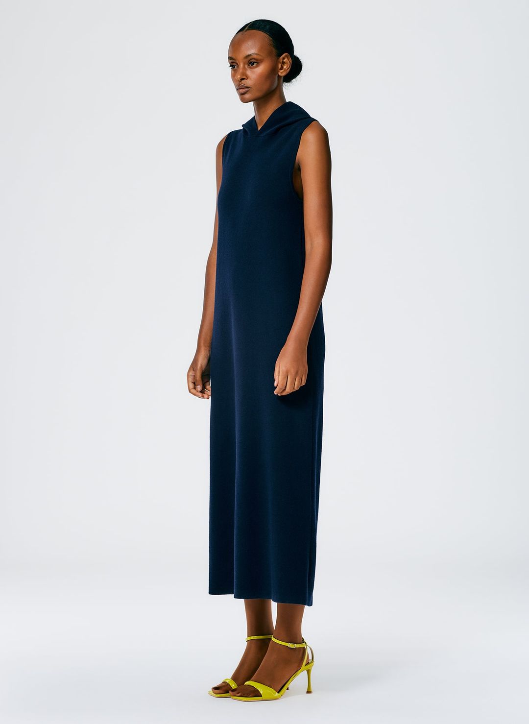 Compact Stretch Cashmere Hoodie Dress #3