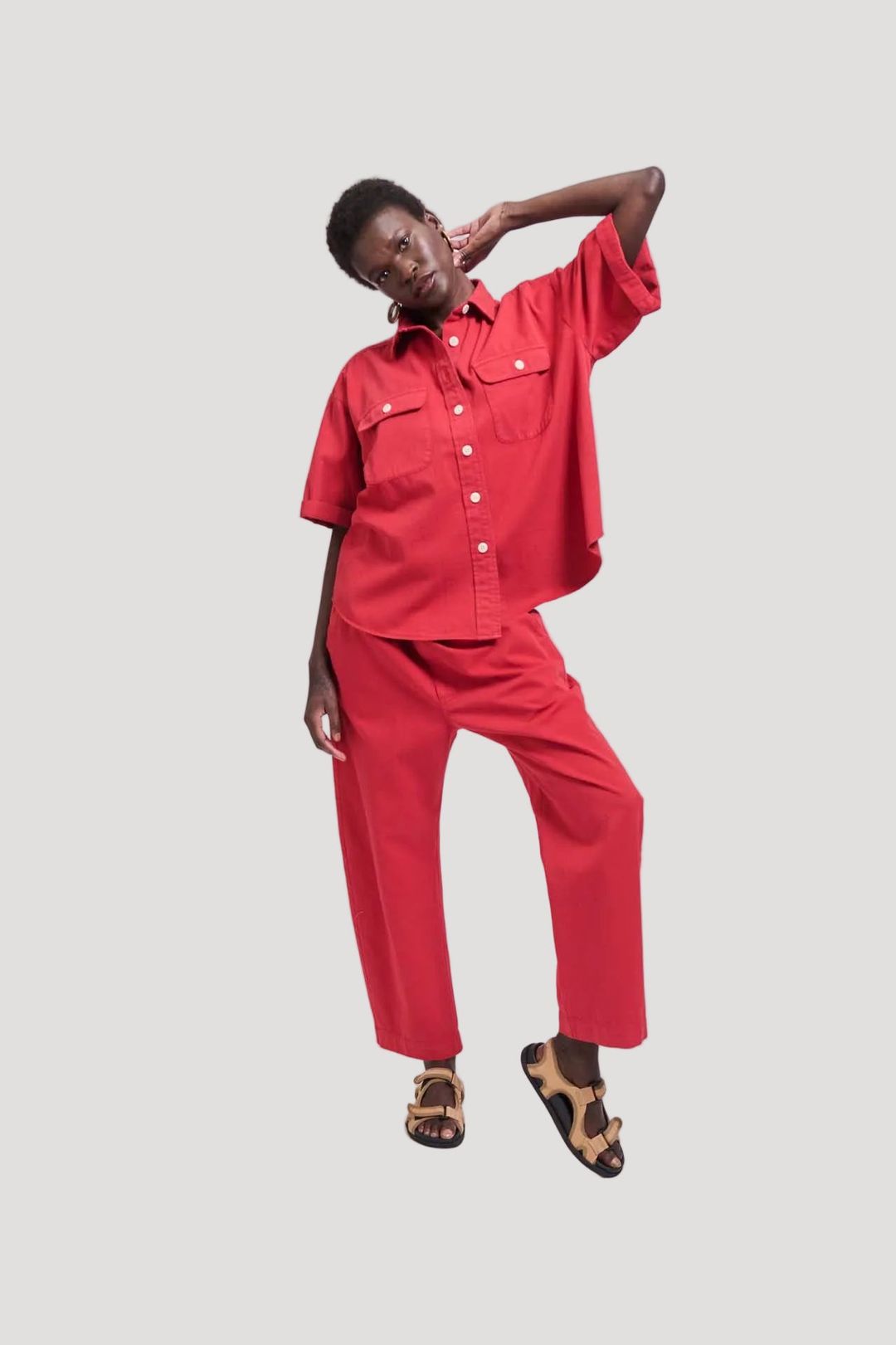 The Boxer Pant in Red #8