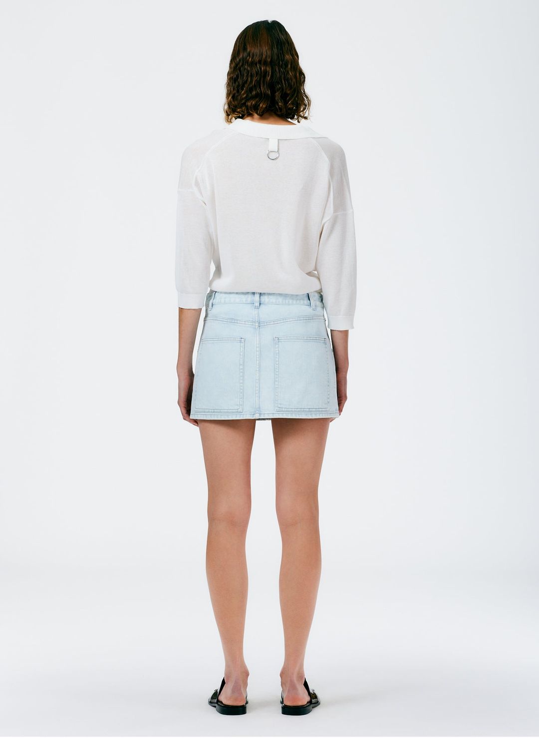 Crispy Viscose Sweater Easy Polo #6