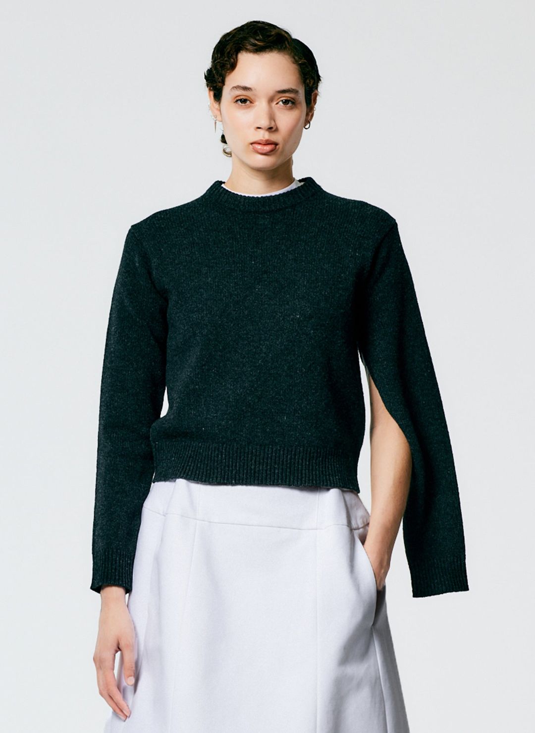 Soft Lambswool Shrunken Crewneck Pullover #5