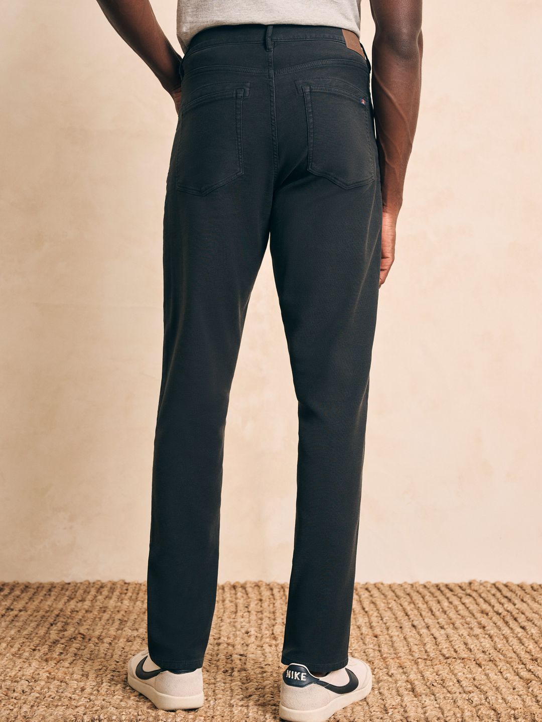 Stretch Terry 5-Pocket Athletic Fit Pant (30" Inseam) - Onyx Black #4