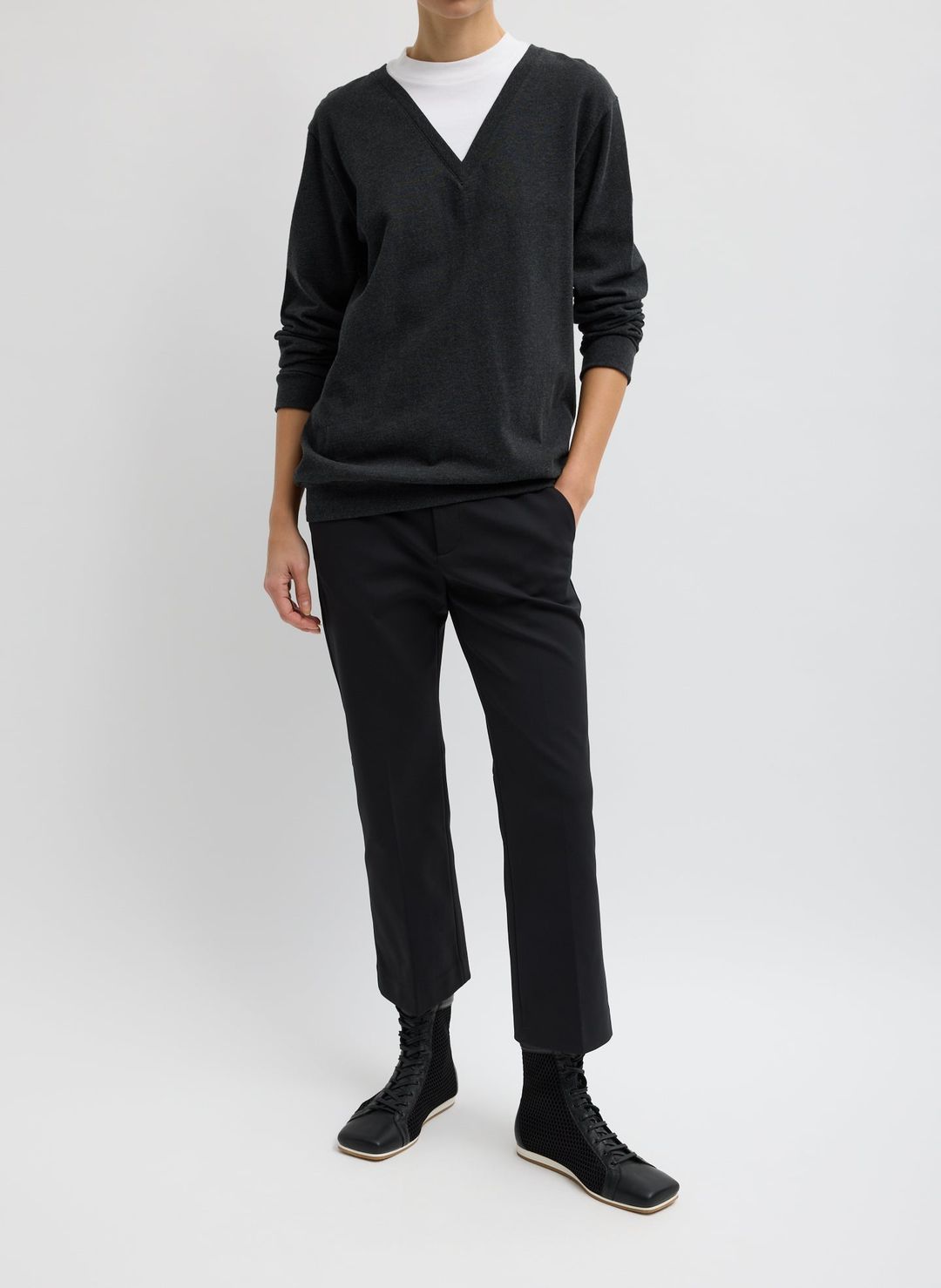 Compact Tech Knit Cropped Bootcut Pant