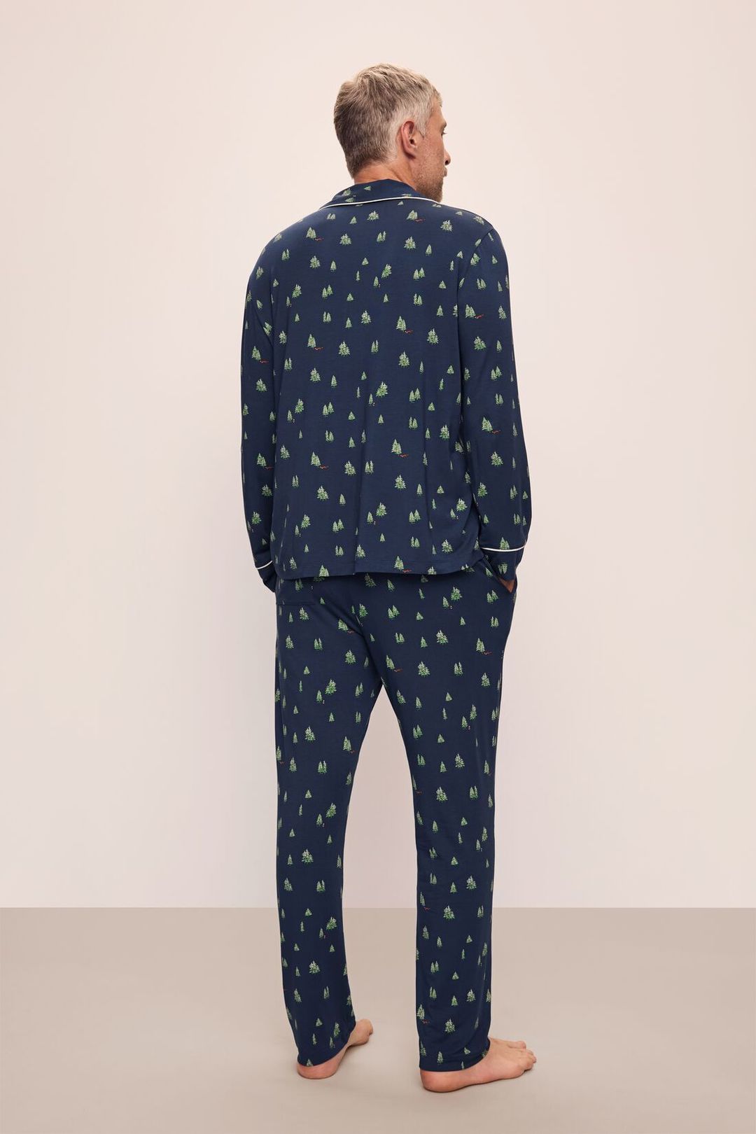 William Printed TENCEL™ Modal Long PJ Set #3