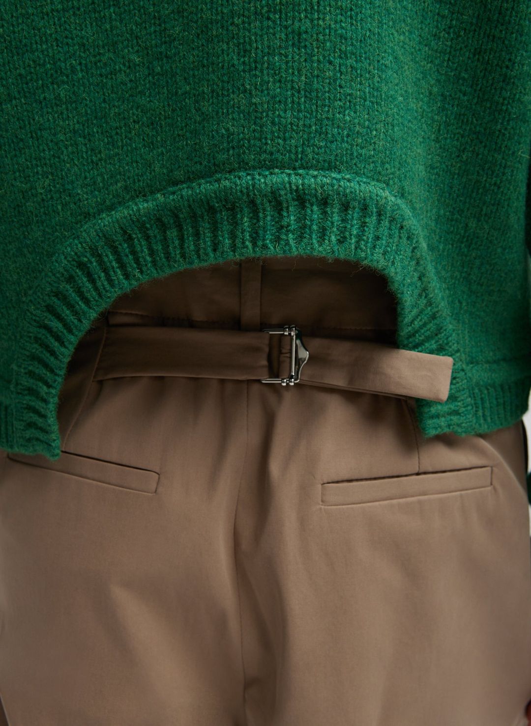 Bio Twill Triple Pleat Cropped Pant #4