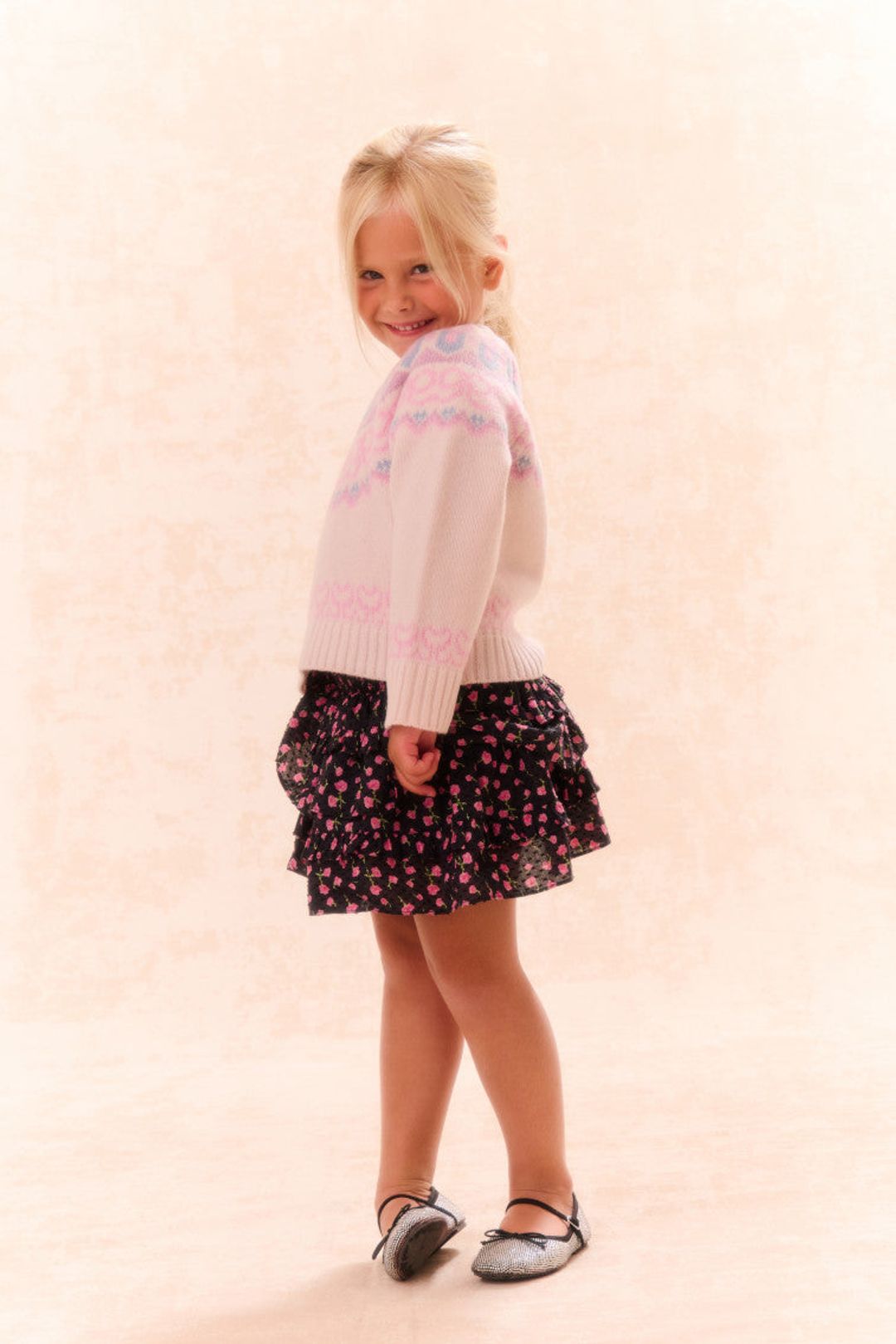 Girls Billie Cotton Floral Skirt