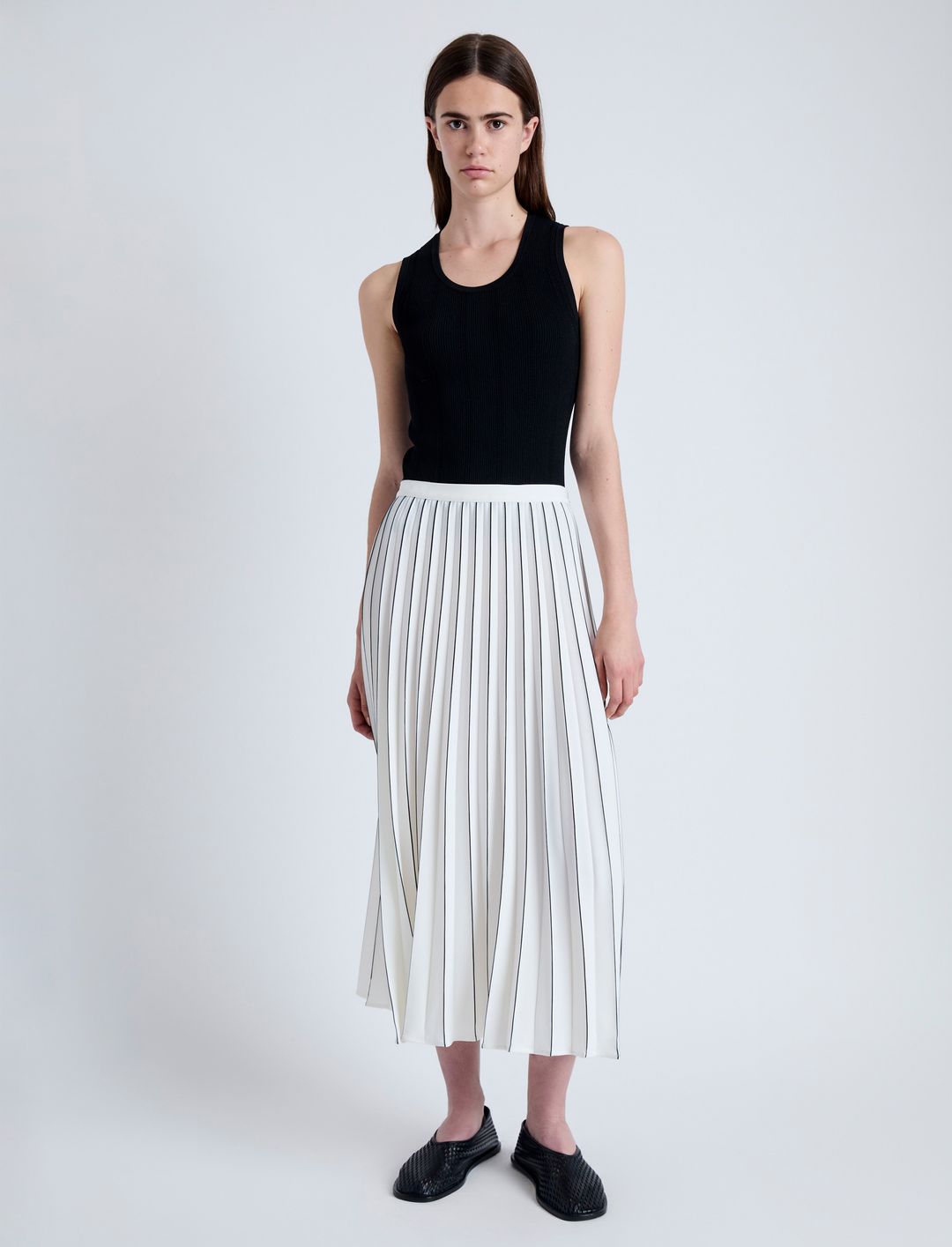 Miles Skirt in Pleated Crepe #2