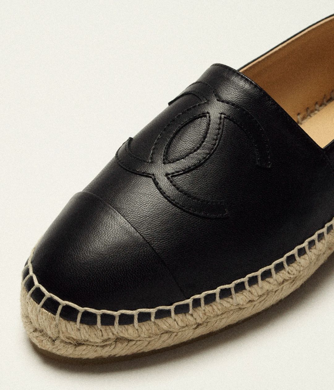 Black Leather Espadrilles #2