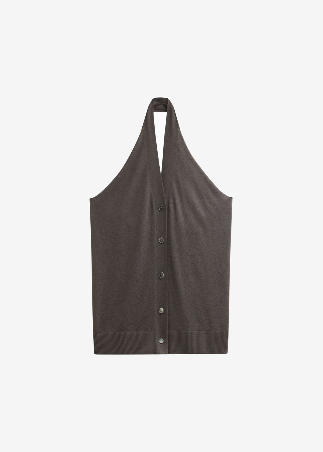 Nimi Knit Halter Top - Charcoal #7