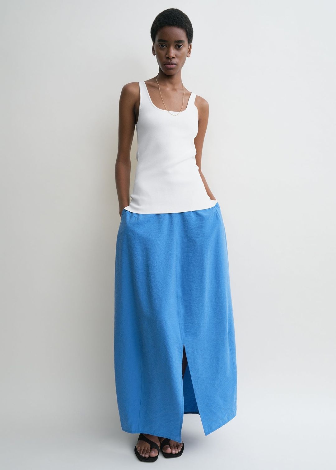 Parachute skirt cobalt #2