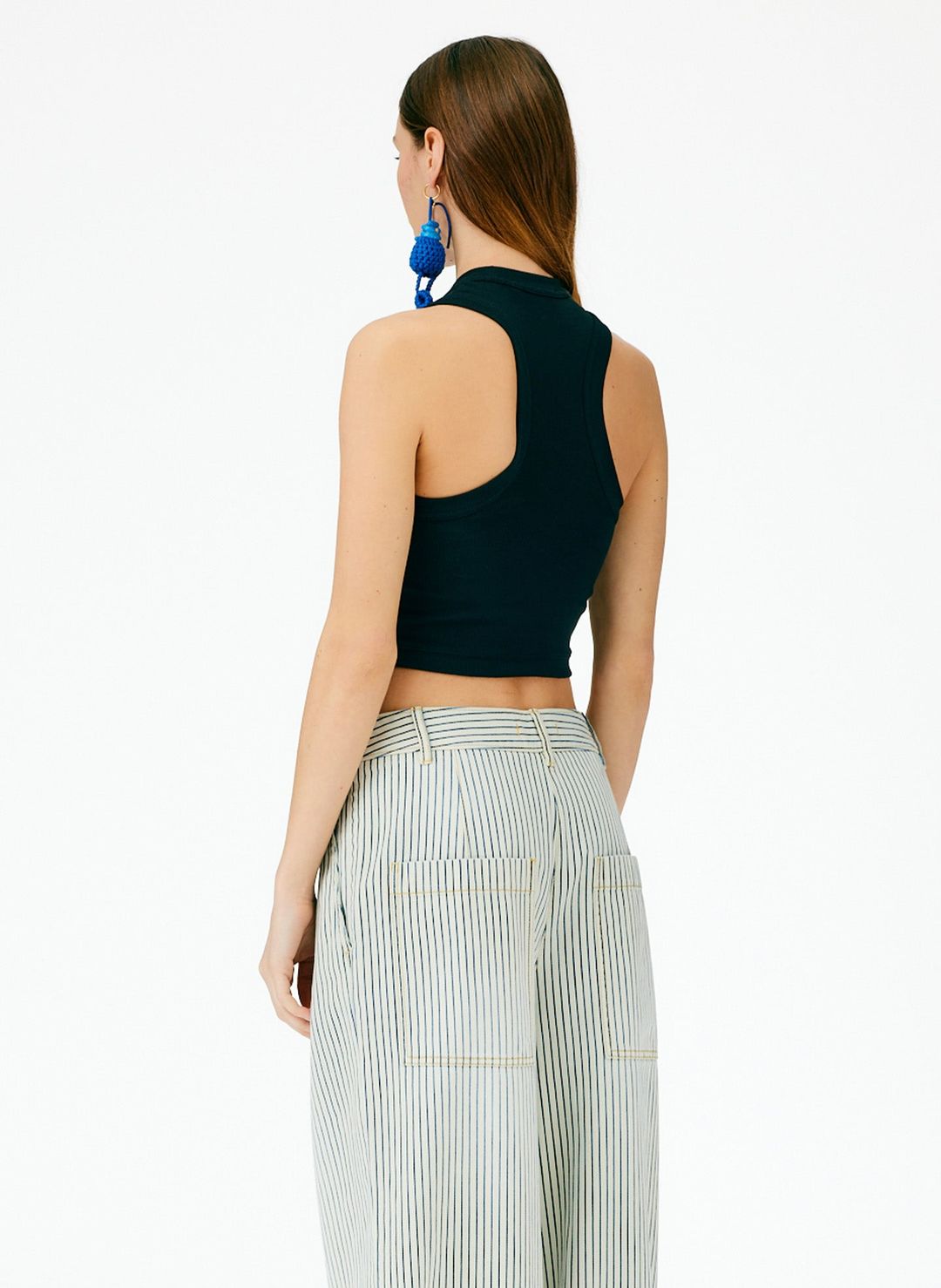 Ribbed T-Shirt Cropped Tank #3