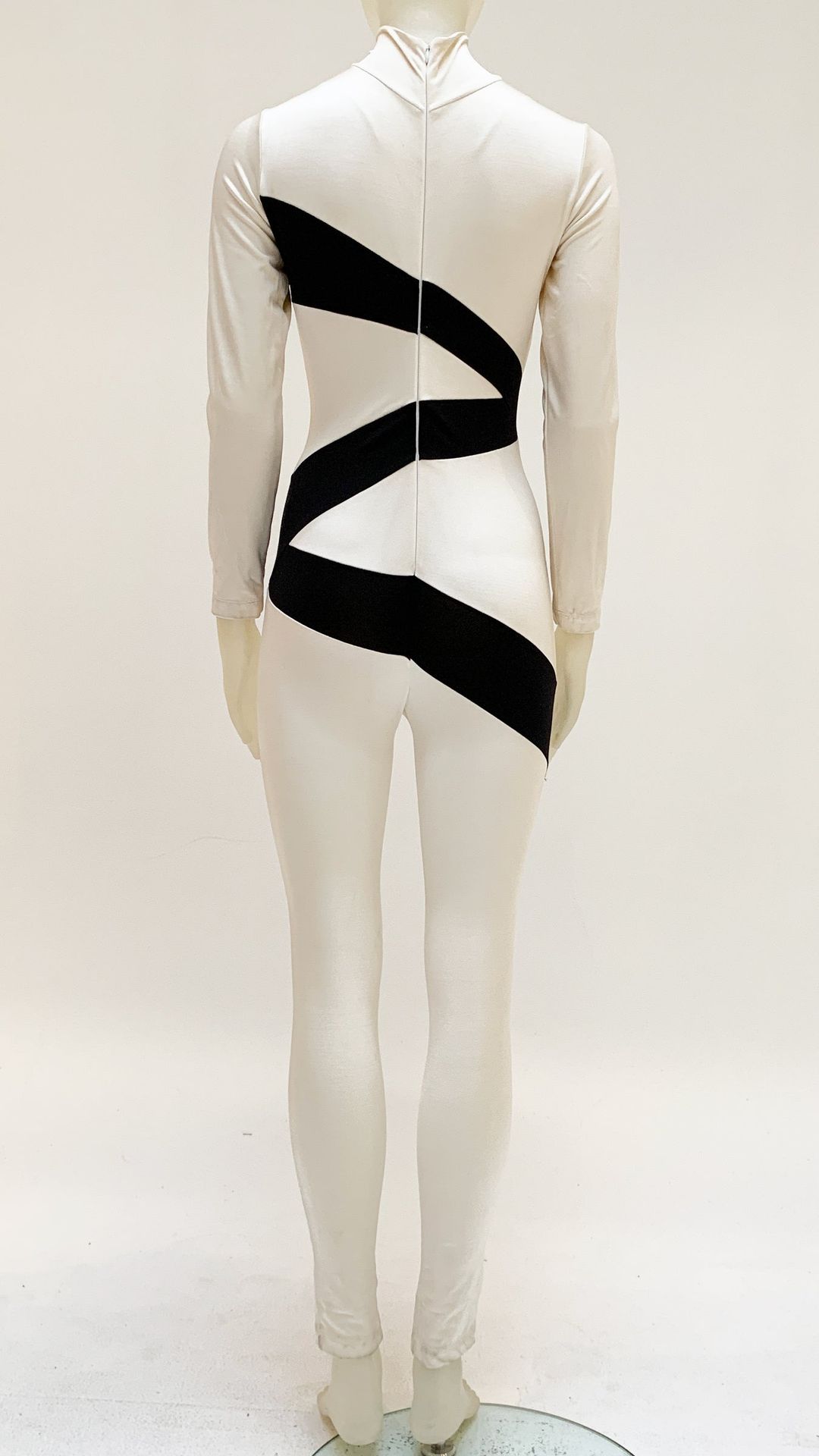 SPLICED LONG SLEEVE TURTLENECK JUMPSUIT #3