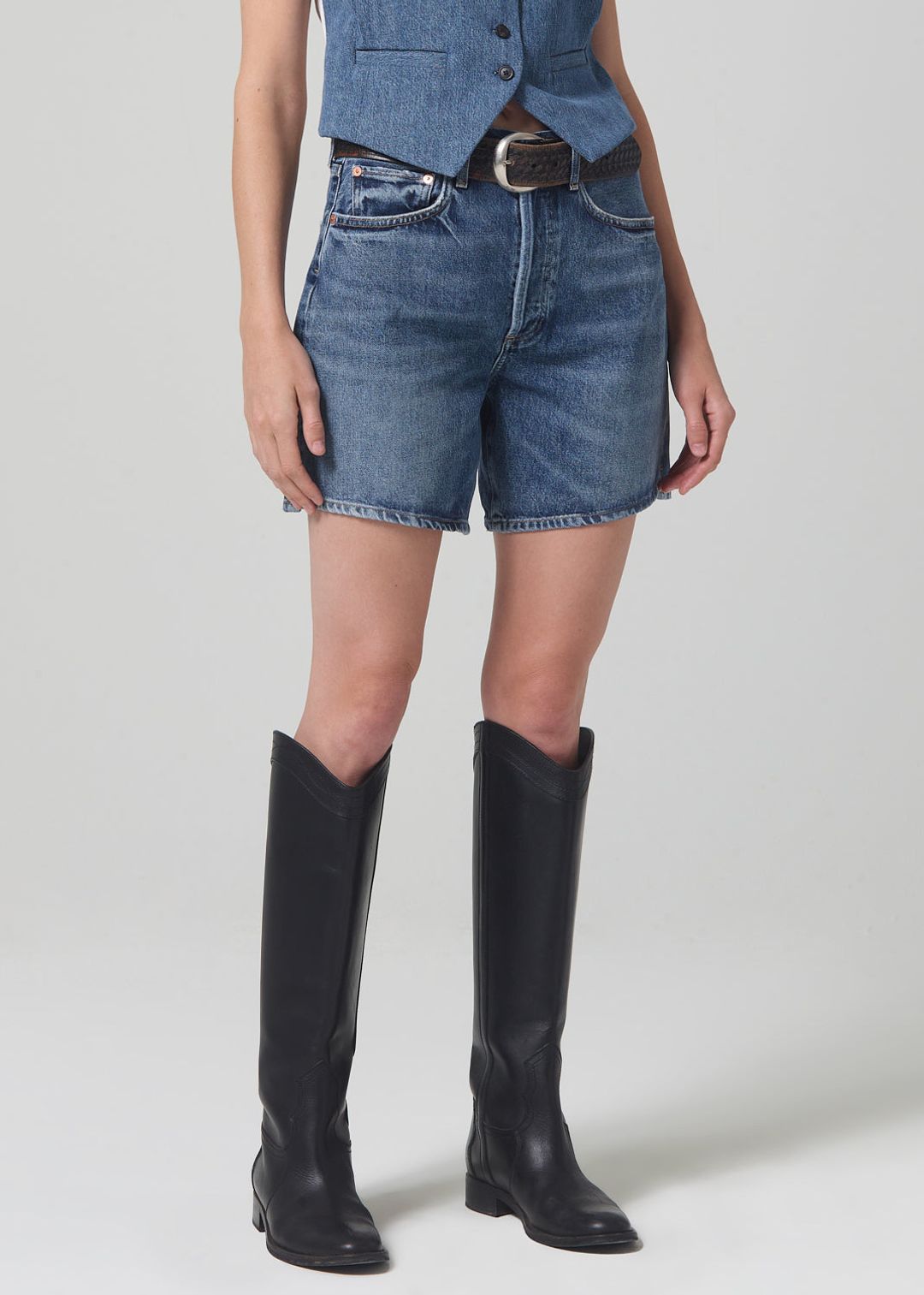 Marlow Long Vintage Short in Amaretto #4