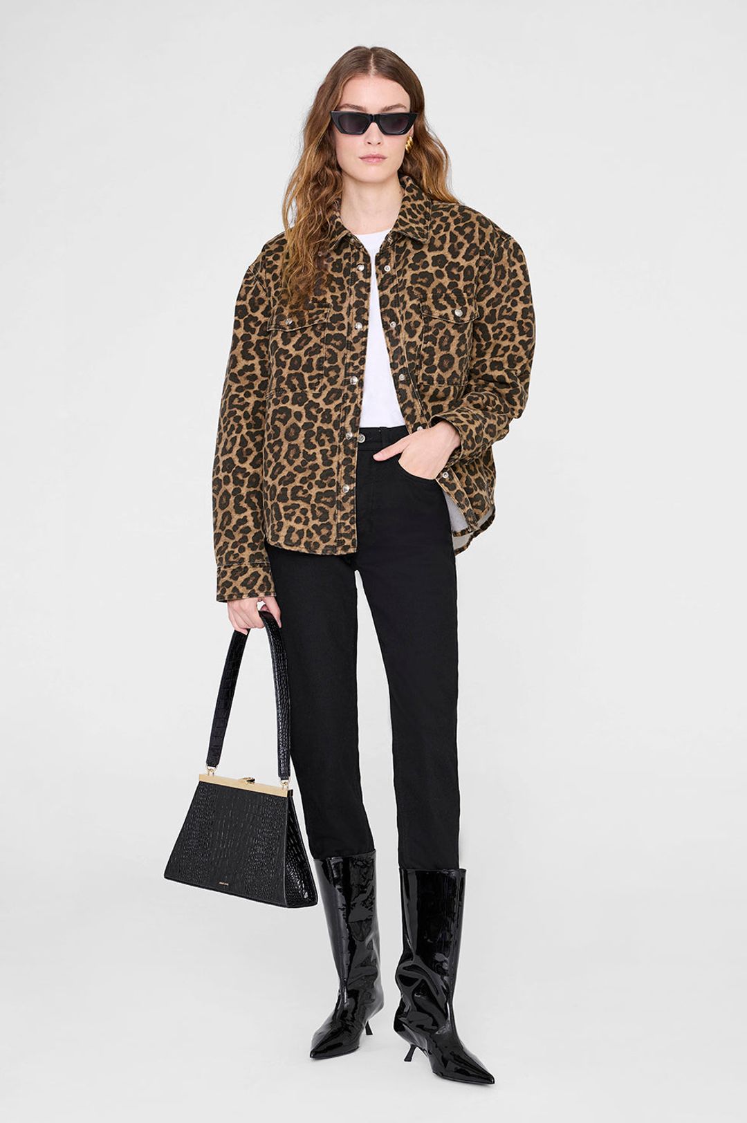 Paxton Shirt - Black And Brown Leopard #6