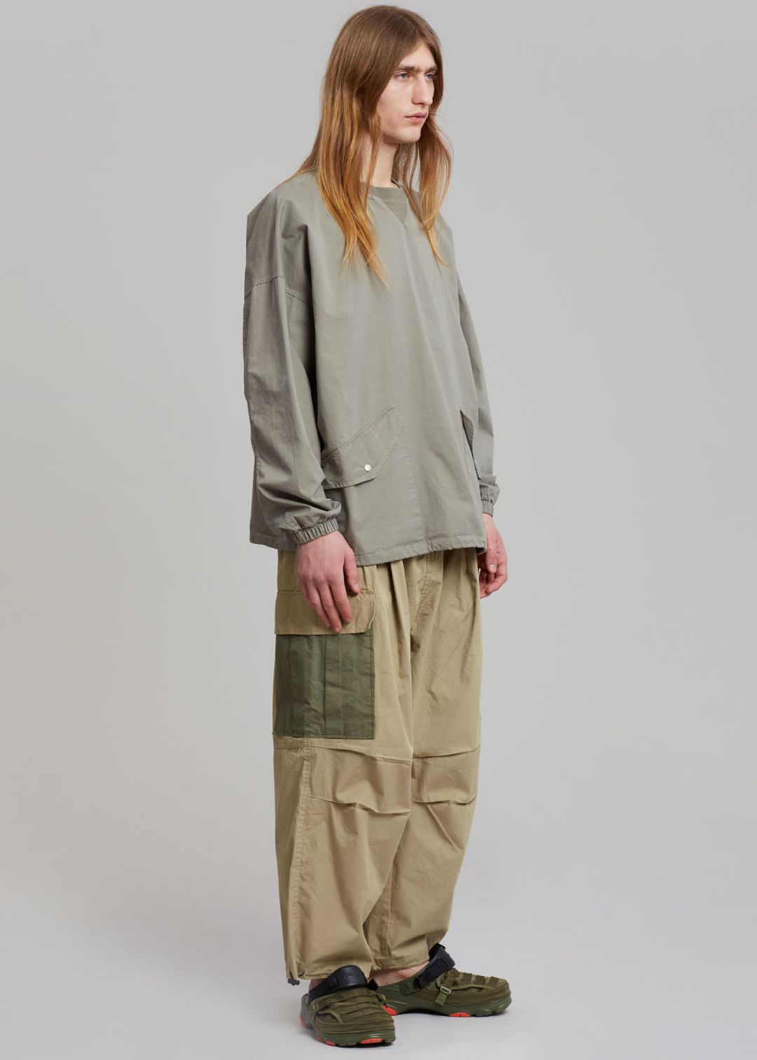 Stu Colorblock Cargo Pants - Beige Combo #6