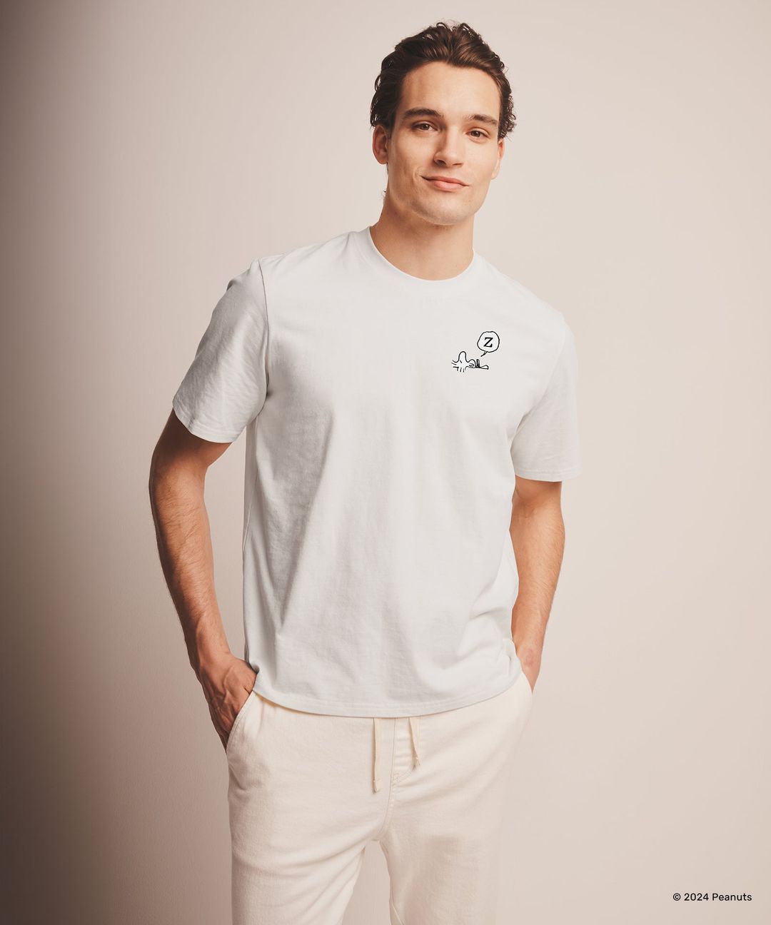 Peanuts Sleeping Woodstock Tee